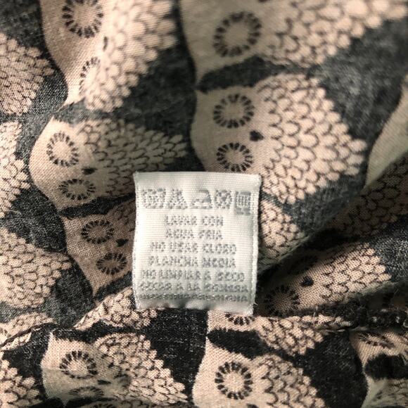 Out From Under Owl Print Novelty Button Down Sleeveless Top Size 40 - Picture 11 of 12